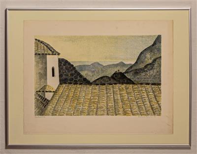 Breiter, Herbert Griechische Landschaft mit Dach - Charity art auction for the benefit of Asyl in Not