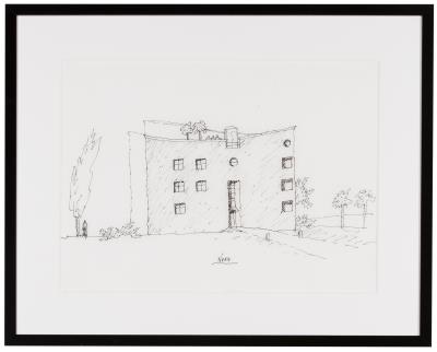 Gustav Peichl, Landhausvilla, Siedlung Wienerberg - Benefizauktion der Akademie der bildenden Künste Wien