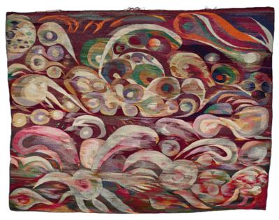 A large pictorial carpet / tapestry from 1954, - Design