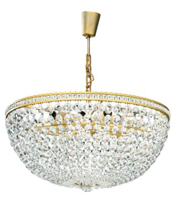 A large basket chandelier from the series 3400, manufactured by E. Bakalowits & Söhne, - Design