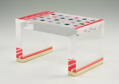 A coffee table mod. “Horizonte”, designed and manufactured by Studio Superego, - Design