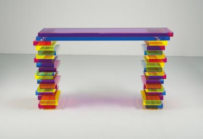 A unique console / console table “Disallineata”, designed and manufactured by Studio Superego, - Design