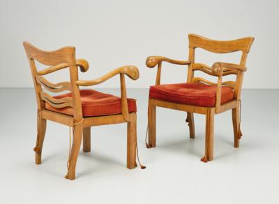 Two armchairs, second quarter of the 20th century, - Design
