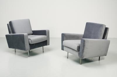 Two lounge chairs mod. 25, designed by Florence Knoll in around 1950, - Design