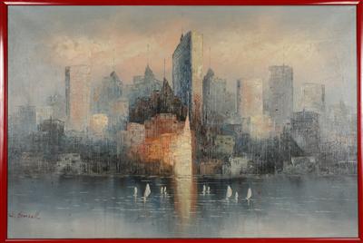 Künstler Ende 20. Jh. Skyline, - Arte e antiquariato