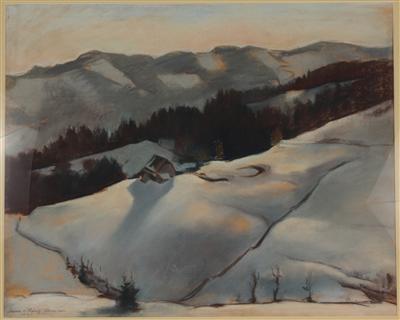 Künstler um 1940 Winterlandschaft, - Kunst, Antiquitäten und Möbel