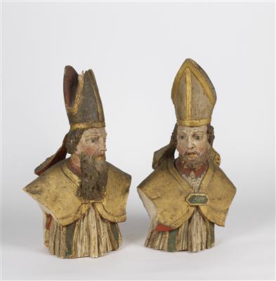 2 Bischofsbüsten - Weihnachtsauktion Kunst,  Antiquitäten und Möbel