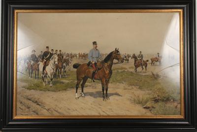 Kaiser Franz Josef I. zu Pferde, - Kunst, Antiquitäten und Möbel