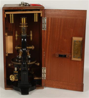 Mikroskop "Ludwig Merker" Objekthalter, - Antiques and art