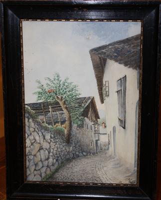 Künstler Anfang 20. Jh. Ansicht aus Brixen in Tirol Aquarell auf Papier, - Um?ní a starožitnosti