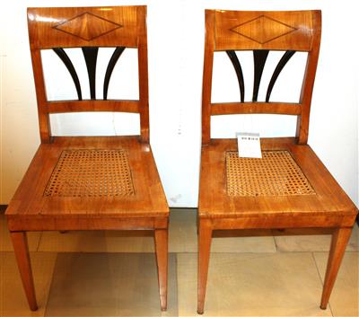 Paar Biedermeier Sessel 1 H 19 JH., - Kunst, Antiquitäten und Möbel