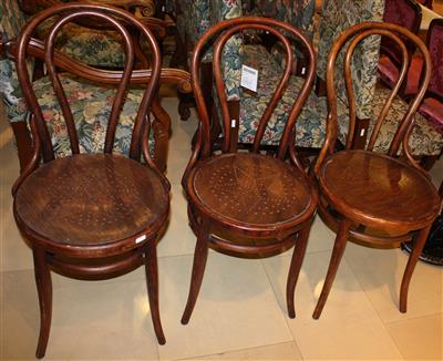 3 Sessel, - Antiques and art