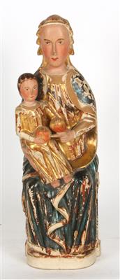 Sitzende Madonne mit Kind - Antiques and art