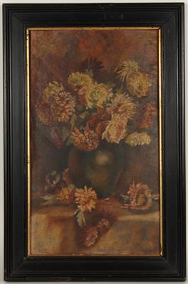 Künstler 1. Hälfte 20. Jh. Blumen in Vase, - Kunst, Antiquitäten und Möbel
