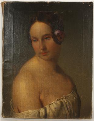 Künstler 19. Jh. Damenportrait, - Kunst, Antiquitäten und Möbel