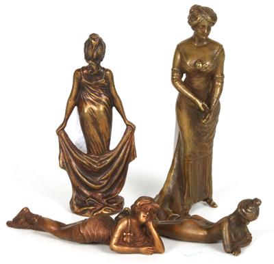 4 Wiener Bronzen, - Kunst, Antiquitäten und Möbel