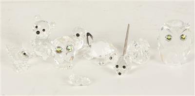 9 Swarovski Figuren, - Arte e antiquariato