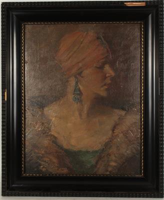 Künstler um 1900 Elegante Dame, - Kunst, Antiquitäten und Möbel
