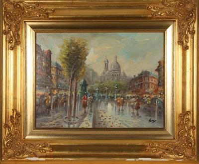 Künstler 20. Jh. Ansicht aus Paris, - Antiques and art