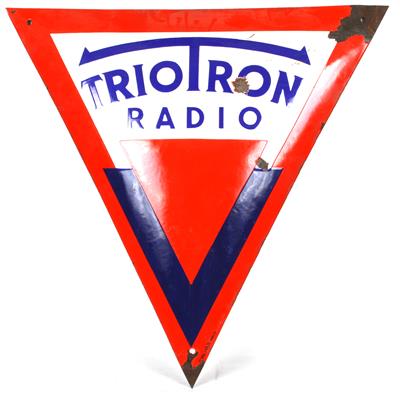 Emailschlid Triotron Radio - Váno?ní aukce - Um?ní a starožitnosti