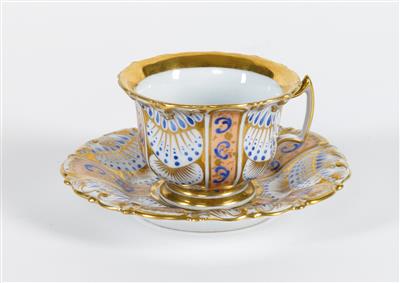 Schale mit Untertasse - Arte e antiquariato