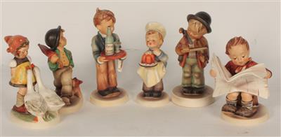 6 Hummelfiguren - Antiques and art