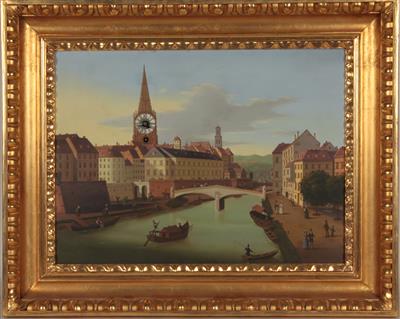 Bilderrahmenuhr im Biedermeierstil, neuzeitlich - Antiques and art