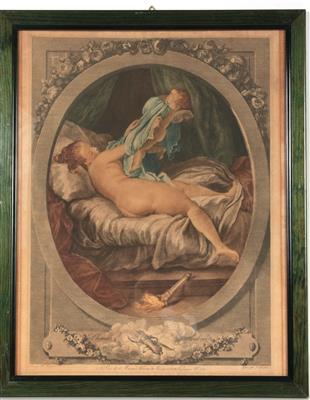 "La Chemise enleveel" zart colorierter - Antiques and art