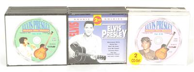 23 CD's + 21 Doppel CD's Elvis Presley, - Elvis Presley Memorabilien (Schallplatten, Literatur und Sammlerstücke)