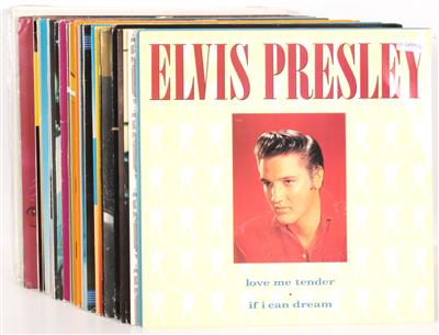 27 LP's Elvis Presley darunter A Canadian Tribute Gold Edition, - Elvis Presley Oggetti commemorativi (dischi, letteratura, oggetti da collezione)