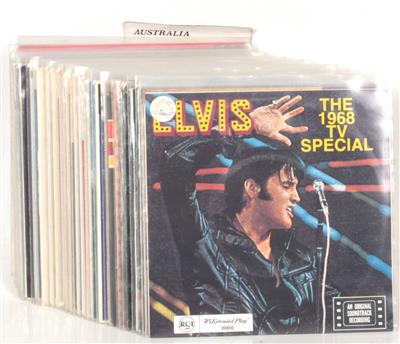 32 Singles Elvis Presley Pressungen aus Australien, - Elvis Presley Memorabilia (discs, literature and collecting items)