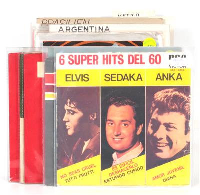 33 Singles Elvis Presley Pressungen aus Argentinien, - Elvis Presley Memorabilia (discs, literature and collecting items)