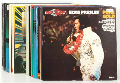 34 LP's Elvis Presley 5 x Pure Gold, - Gramodeska