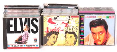 60 CD's Elvis Presley tlw. Sampler, - Elvis Presley Memorabilia (discs, literature and collecting items)
