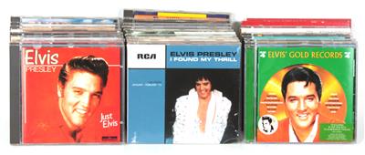 60 CD's Elvis Presley tlw. Sampler, - Elvis Presley Memorabilia (discs, literature and collecting items)
