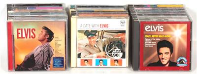 60 CD's Elvis Presley tlw. Sampler, - Elvis Presley Memorabilia (discs, literature and collecting items)