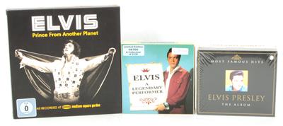 7 CD-Boxen bzw. Sammlereditionen Elvis Presley z. B. Elvis the legendary Performer, - Elvis Presley Memorabilia (discs, literature and collecting items)
