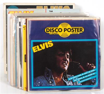 Kassette mit "15 Singles de Oro de Elvis" inkl. Interview Kassette (2 Singles) "Elvis... in days gone by", - Elvis Presley Memorabilien (Schallplatten, Literatur und Sammlerstücke)