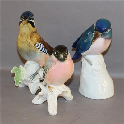 3 Vögel Porzellan, - Kunst, Antiquitäten und Möbel