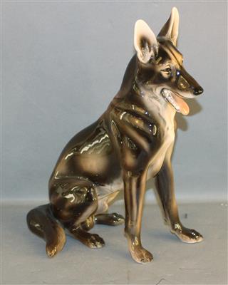 sitzender Schäferhund - Antiques and art