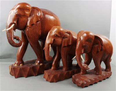 Gruppe, 3 elefanten - Umění a starožitnosti