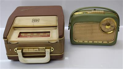 Portableradio mit integriertem Plattenspieler Hornyphon Siesta WL 499T, - Umění a starožitnosti