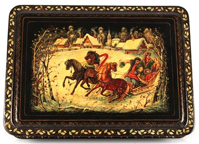 Prunkvolle Russische Lackdose - Asta di natale - Arte e antiquariato