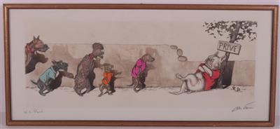 "WC und WC prive" 2 Lithographien - Antiques and art