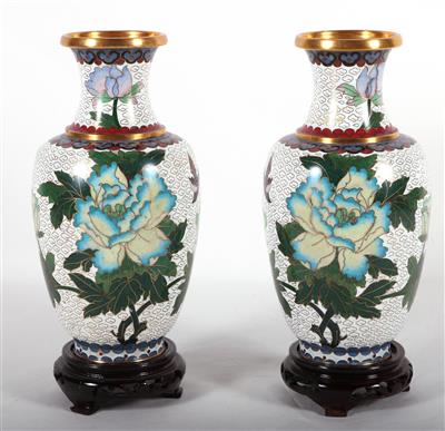 Paar dekorative Vasen Metall, - Arte e antiquariato