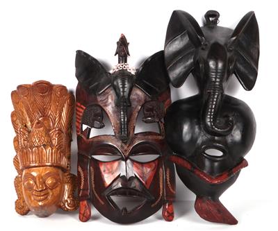 Sammlung asiatischer Masken - Arte e antiquariato