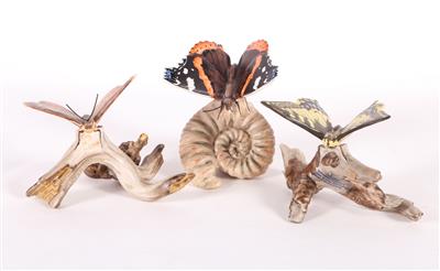 3 Schmetterlinge - Kunst, Antiquitäten und Möbel