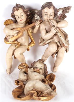 3 musizierende Engel - Kunst, Antiquitäten und Möbel