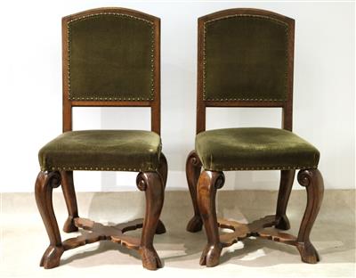 Satz von 6 Sessel in modifizierter Barocker Stilform, - Kunst, Antiquitäten und Möbel