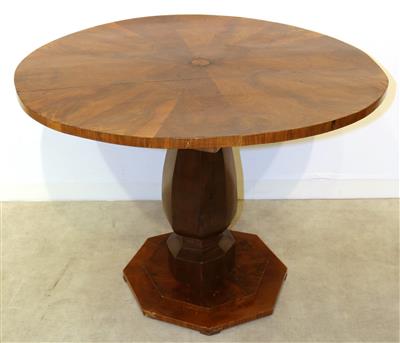 Runder Tisch im Biedermeier - Stil, - Kunst, Antiquitäten und Möbel